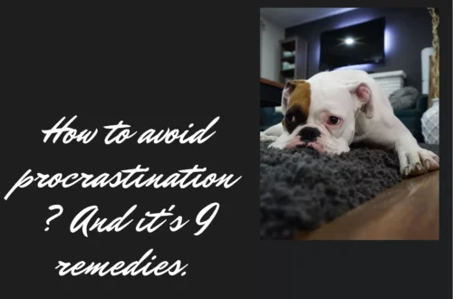 How to avoid procrastination? And it's 9 remedies.